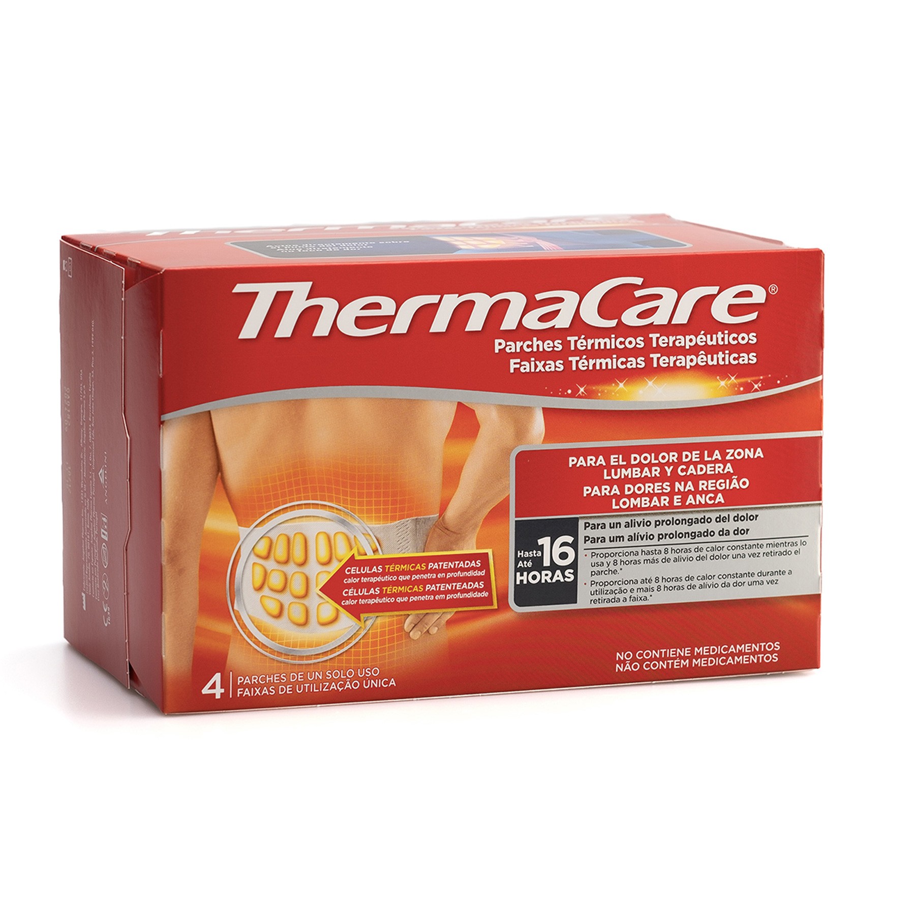 Thermacare lumbar/cadera 4 parches térmicos